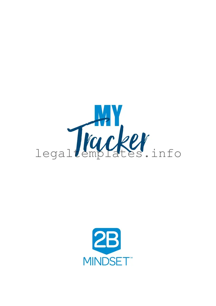 Fill a Valid 2B Mindset Tracker Form