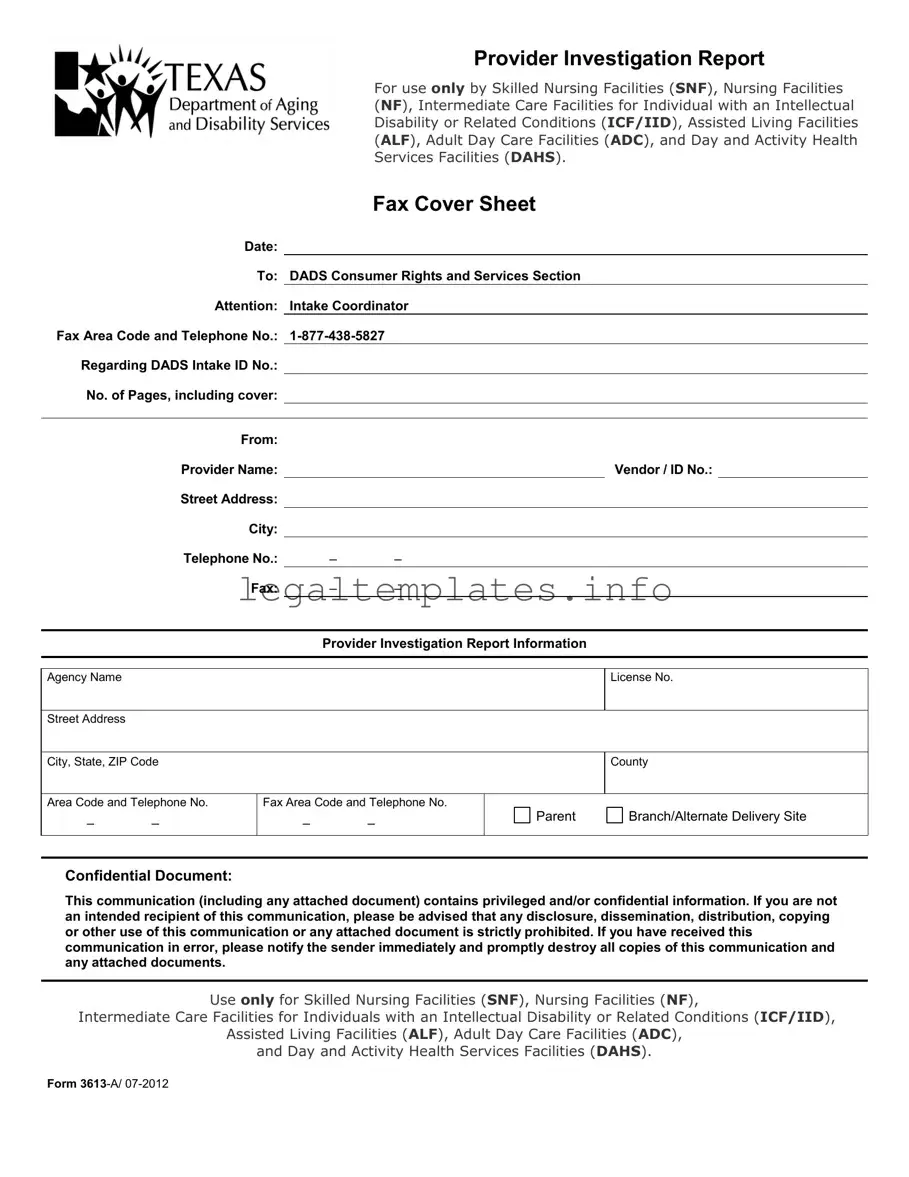 Fill a Valid 3613 A Form