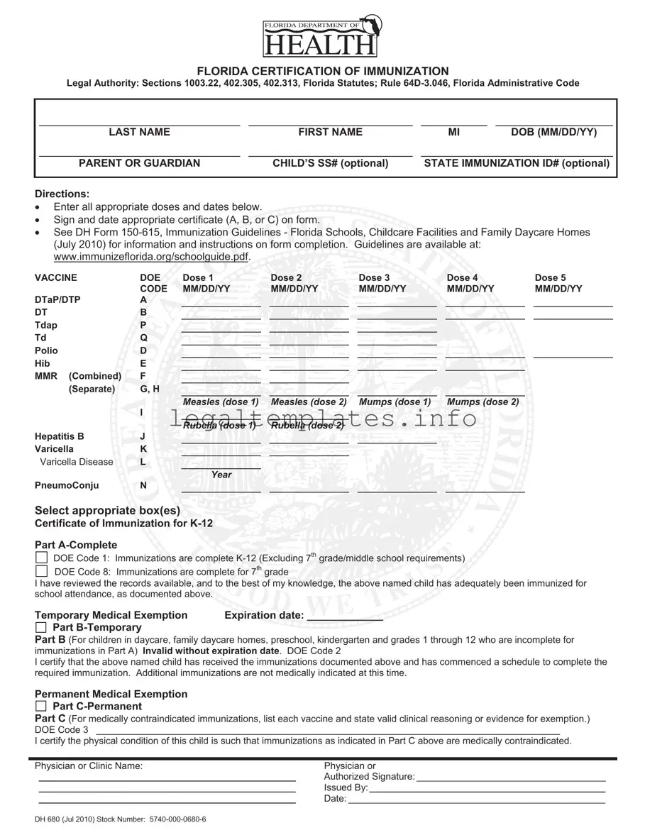 Fill a Valid 680 Form