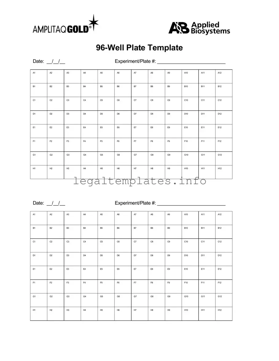 Fill a Valid 96 Well Form