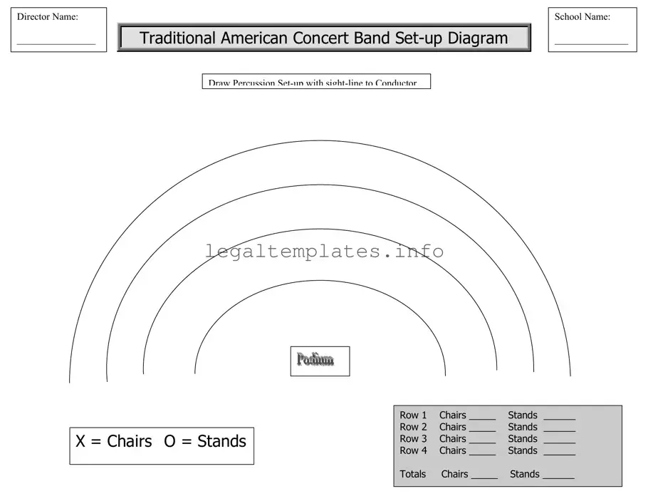 Fill a Valid Band Seating Chart Form