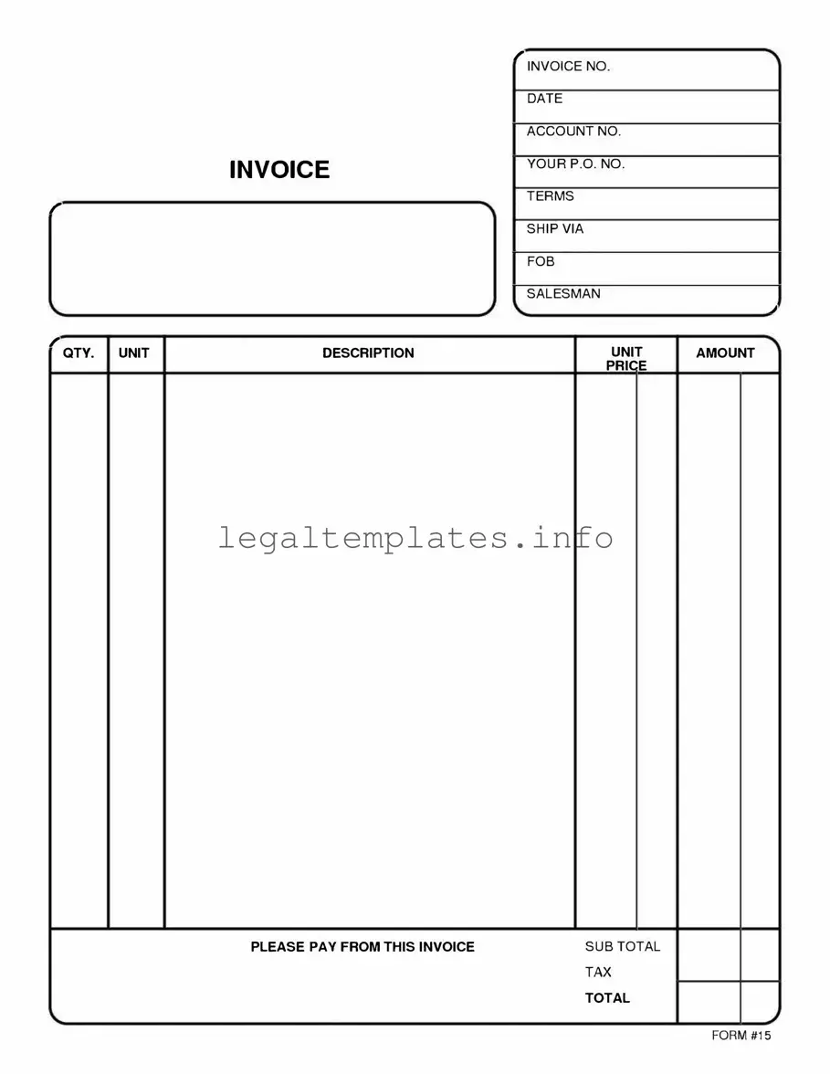 Fill a Valid Free And Invoice Pdf Form