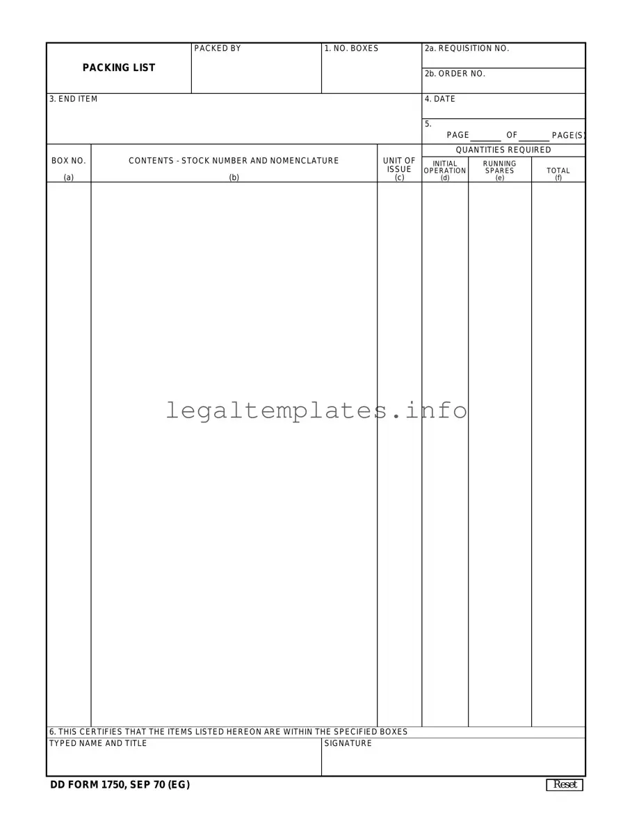 Fill a Valid Dd 1750 Form