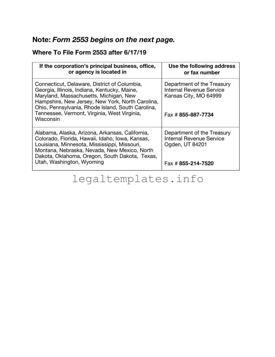 Fill a Valid IRS 2553 Form