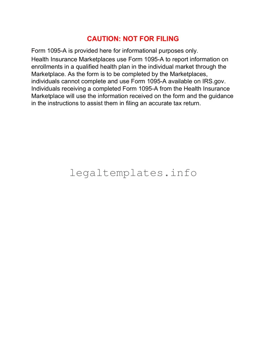 Fill a Valid IRS 1095-A Form