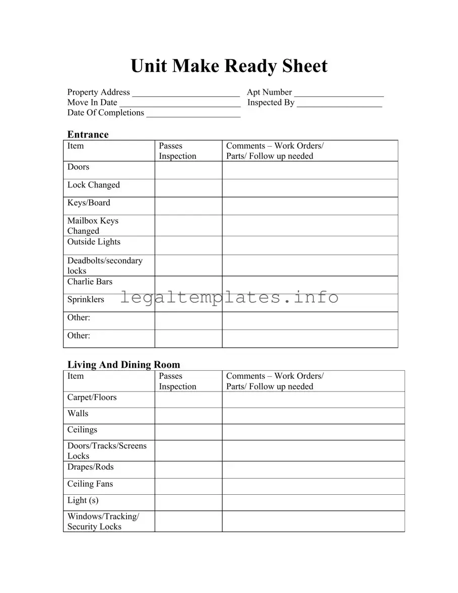 Fill a Valid Make Ready Checklist Form