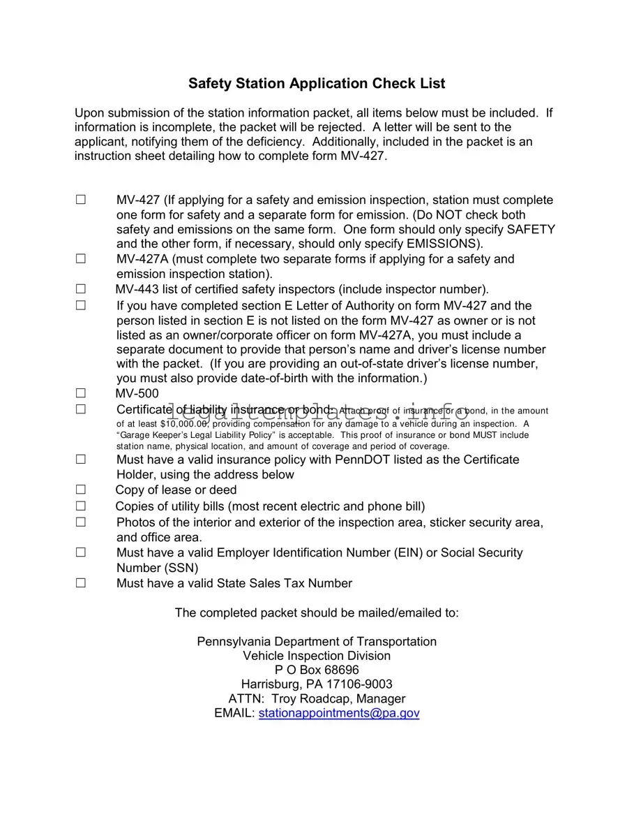 Fill a Valid Mv 427 Penndot Form