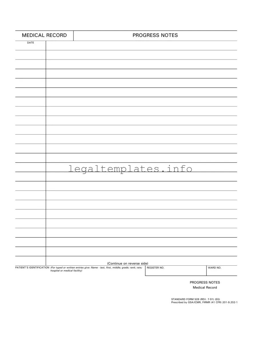 Fill a Valid Progress Notes Form