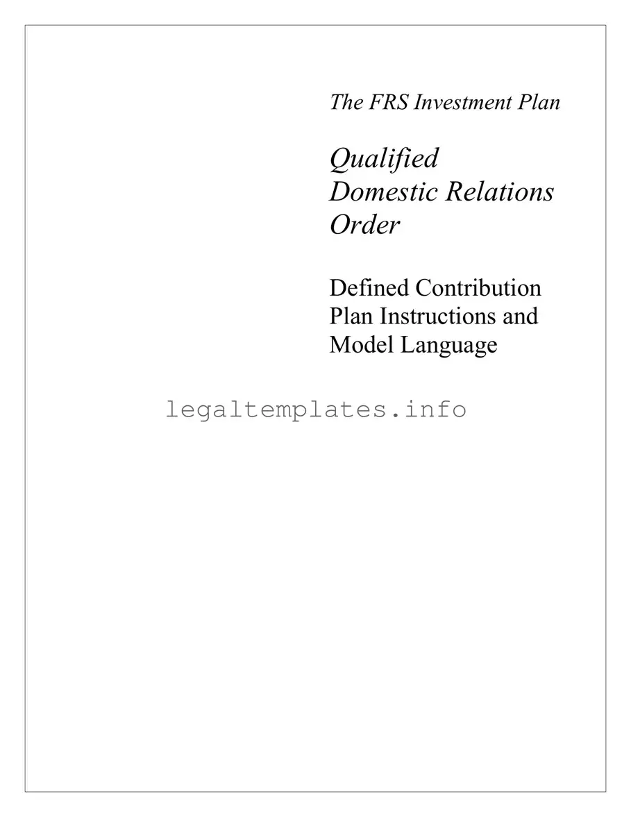 Fill a Valid Qdro Form