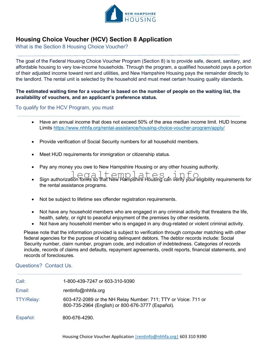 Fill a Valid Section 8 Application Form