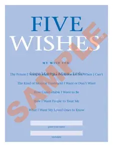 Fill a Valid 5 Wishes Document Form