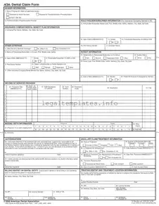 Fill a Valid Ada Dental Claim Form