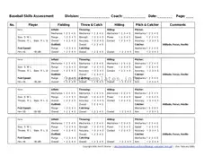 Fill a Valid Baseball Assessment Form