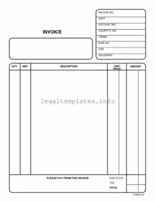 Fill a Valid Free And Invoice Pdf Form