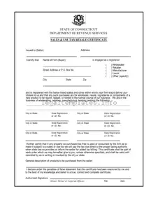 Fill a Valid Ct Resale Certificate Form