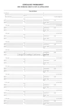 Fill a Valid Dar Genealogy Worksheet Form