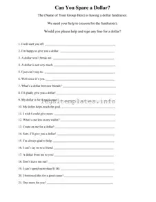 Fill a Valid Donated A Dollar Form