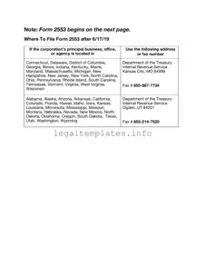 Fill a Valid IRS 2553 Form