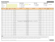 Fill a Valid Electrical Panel Schedule Form