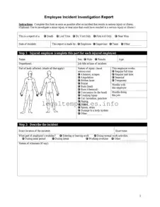 Fill a Valid Employee Accident Report Form