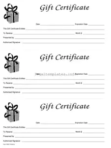 Fill a Valid Gift Certificate Form