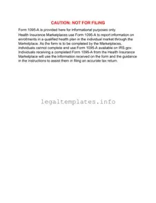 Fill a Valid IRS 1095-A Form