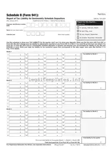 Fill a Valid IRS Schedule B 941 Form