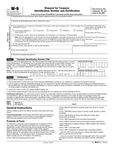 Fill a Valid IRS W-9 Form