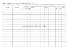 Fill a Valid Membership Ledger Form