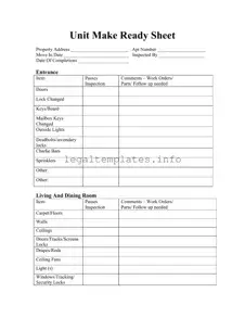 Fill a Valid Make Ready Checklist Form