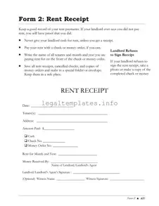 Fill a Valid Rental Receipt Form