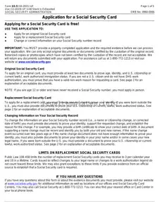 Fill a Valid SSA SS-5 Form