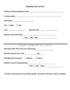 Fill a Valid Tb Test Form