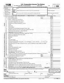 Fill a Valid IRS 1120 Form