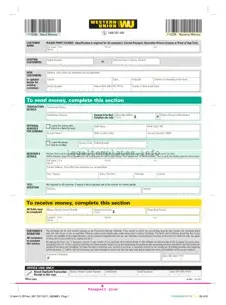 Fill a Valid Western Union Form