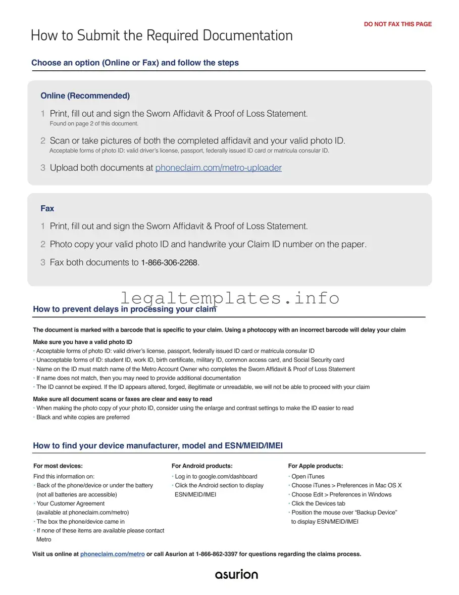 Fill a Valid Asurion F-017-08 MEN Form