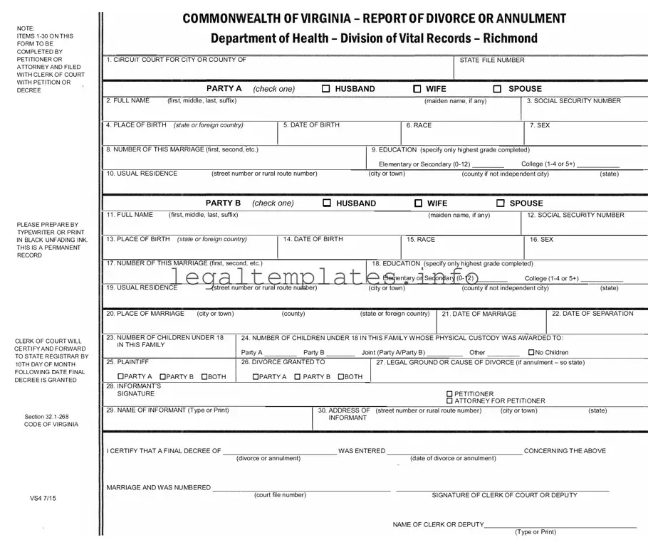 Fill a Valid Vs 4 Form